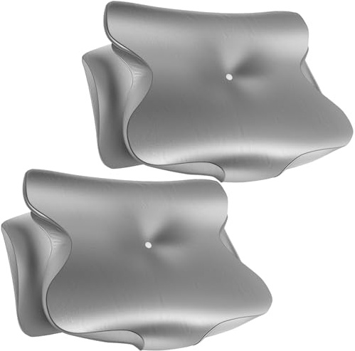 Sutowe 2 federe in seta per cuscini contorni, comode federe per cuscino cervicale, in raso, con chiusura lampo, federe per cuscino per il collo, lavabili in lavatrice