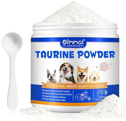 Taurina Polvere per gatti 200 g – Integratore di taurina ad alta purezza (99%+) per sostenere la funzione cardiaca e la vista, ideale per barf, cibo umido e cibo per gatti fatto in casa, senza