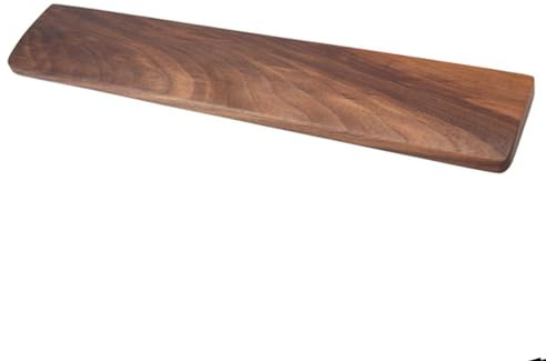 HELEVIA Handledsstöd för Tangentbord i valnötsträ, Ergonomiskt Antiglid Handledsstöd med Stöd för Mekaniskt Tangentbord på Kontoret