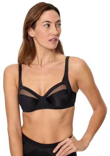 Playtex Reggiseno con Ferretto Perfect Silhouette Parfaite Elegante e Moderno Donna x1, Nero, 40/6D