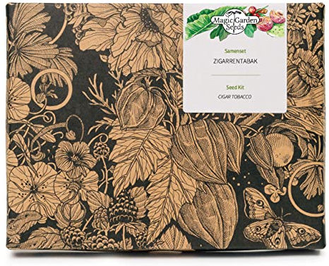 Magic Garden Seeds Tabaco de Cigarro - Set de Regalo de Semillas con 3 variedades de Tabaco Tradicional para la producción de Puros