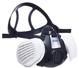 Dräger X-plore 3500 Halbmasken-Set inkl. P3 R Partikelfilter | z. B. für Handwerker| Größe M | gegen Fein-Staub & Partikel