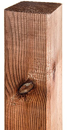 HaGa Holzpfosten 7x7cm | 100cm Höhe | 5 Stück - für Zaunbau - Kiefernholz Kesseldruckimprägniert - Ideal als Gartenzaun oder Hundezaun