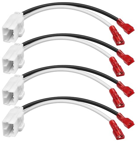 MEIRIYFA 72-6514 Dörr Högtalare Ersättning (4 Pack) för Jeep Dodge Modeller - Främre och Baksida