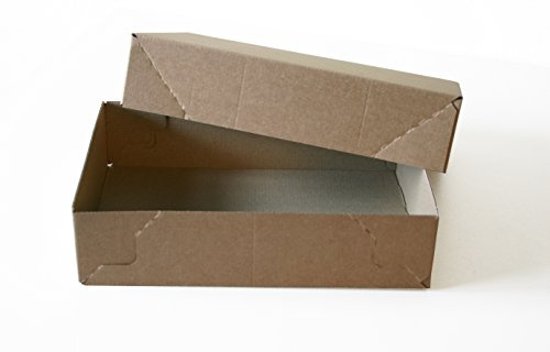 Kurt-Europe.de Aufrichtkarton mit Stülpdeckel Gr.305x215x75mm (TLC2) braun, DIN A4 stabiler Wellpappe Karton, 20 Stück