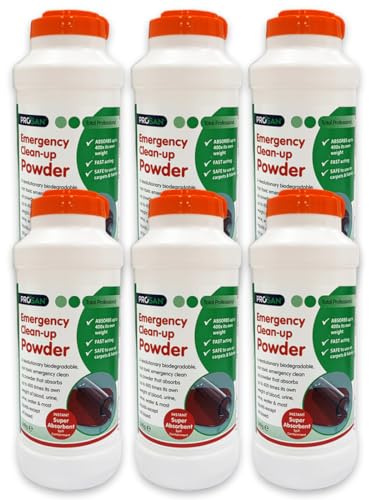 Hygiene4less Clean Up Super Absorbent Powder 240g Shaker x6