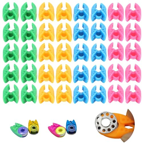 HERCHR 40 Stücke Spulenhalter Für Garnrollen, Spulenfaden-Halter, Garnspulenhalter, Garn Spulen Halter Faden Spulen Klemmen, Garnspulenhalter Spulenhalter Stoffklammern Für Spulen, Hält Fäden