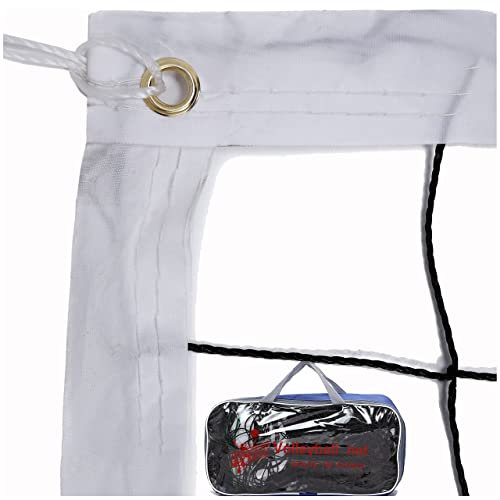 JSHAHA Volleyballnetz Olympic Standardgröße 9.5m x 1m Volleyball Netz für Outdoor Sport Tragbar und Faltbar, mit Transporttascht, ohne Gestell