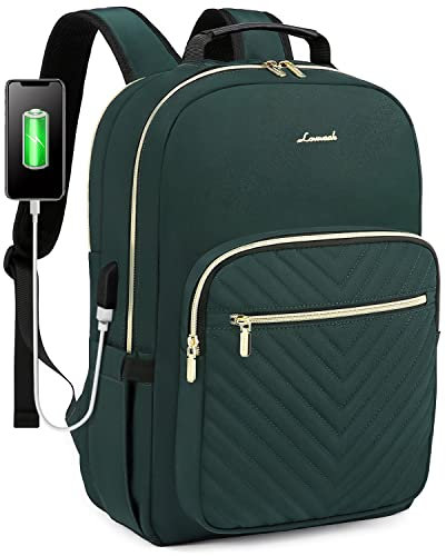 LOVEVOOK Mochila para Ordenador Portátil Mujer 17,3 Pulgadas, Impermeable Mochila Portátil Mochila Mujeres con Puerto de USB, Multifuncional Mochila Escola para Negocio Viajes Trabajo Universidad