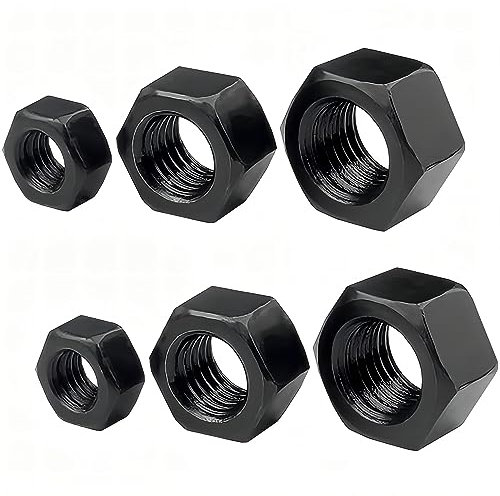 Qrity 20 Pièces Écrous Hexagonaux M6, Noir, Fixation D'écrou, Pour Le Boulonnage et L'écroutage