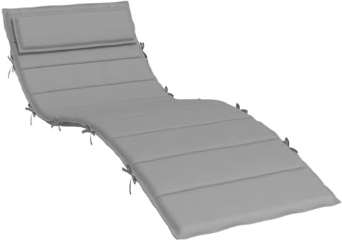 vidaXL Dyna till solsäng grå 180x60x4 cm oxfordtyg