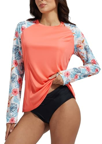 BALEAF Dam Rash Guard-tröjor långärmad UV-skydd simning kajakpaddling tröjor