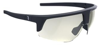 BBB Cycling Glasses Photochromic Sports Glasses Photochromic Cycling Sunglasses Men and Women 100% UV Protection Gravel Bike Road Bike & MTB Comet PH Matt Black BSG-75PH