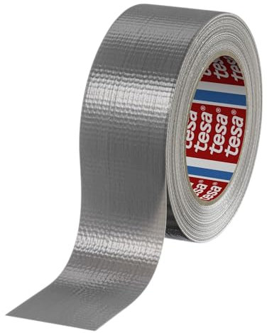 Dpm tapes - Tesa 60462 Duct Tape, Cinta Americana De Tela Reforzada Extra Fuerte Para Reparaciones, Fijación, Embalaje, Sellado Y Emergencias, Uso Interior/Exterior, Gris (50 mm X 50 m)