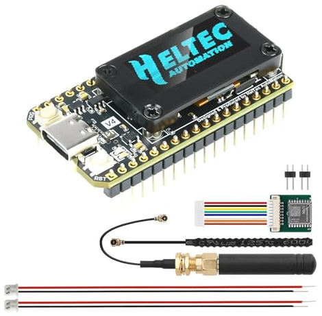 Heemol för LoRa 32 V4 ESP32 utvecklingstavla med GPS-modul, Bluetooth WiFi ESP32-S3R2 SX1262-Chip modul utvecklingsplatta för Meshtastic IoT-enheter smart hem och trådlös