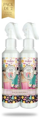 Pack de 2 Ambientadores Prady Home Spray Fashion Shop - 220ml c/u - Fragancia Premium para el Hogar y Textiles - Pack Ahorro