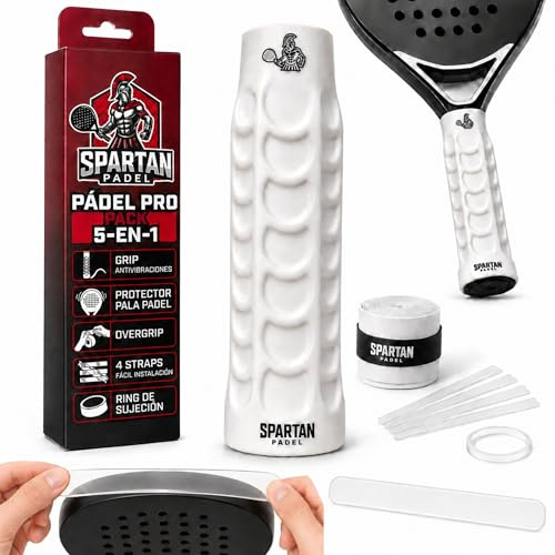 Grip Antivibraciones para Pala de Pádel con Overgrip, Protector y Ring