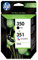HP 350 (Noir) / 351 (Trois Couleurs) Pack de 2 Cartouches d'encre Authentiques