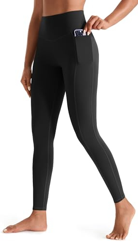 JOYSPELS Womens High Waist Gym Leggings with Pockets, Full-Length & Capri | Yoga Pants for Activewear, Workout, Running & Daily Leisure, Tummy Control, Non-See Through, 4-Way Stretch & Comfort Soft