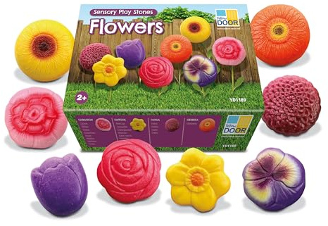 Yellow Door Sensory Play Stones – Flowers, Set of 8