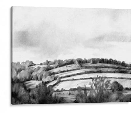 Canvas Lab | Rolling Landscape Sketch I by Gerard Paul Deshayes | 48 x 36 in | Canvas Print Wall Art | Scenery | Wall Decor for Bedroom, Living Room or Office