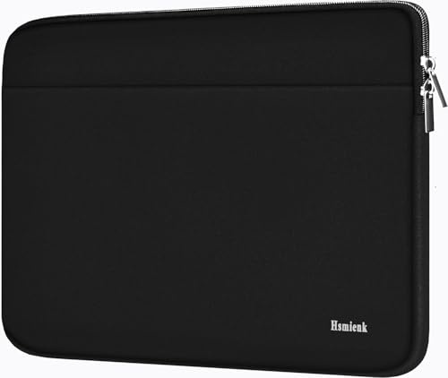 Laptop Case Sleeve 15.6 inch, Shockproof Protective Notebook Case with Accessory Pocket, Briefcase Carrying Laptop Cover for 15.6 HP, ASUS, Dell, Lenovo, Acer, Black