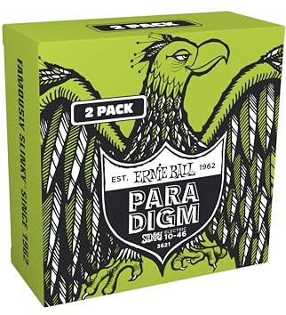 Ernie Ball Regular Slinky Paradigm Electric Guitar Strings Amazon Exclusive 2 Pack 10-46 (P03621)