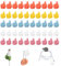 QINGYIWL 60 pcs Thumb Children's Wall Hooks Adhesive Thumb Cable Clip Thumbs up Wall Hook Cable Tidy Clips for Home Thumb Multifunction Clip for USB Charging Cable Power Cord Wall Car - Colorful