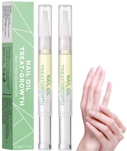 SingHao 2PCS Radiant Nail Growth Oil, Cuticle Oil for Nail, Nail Growth Oil Pen, Cuticle Moisturizer & Nail Strengthener, Finger Edge Manicure Nourishing Pen