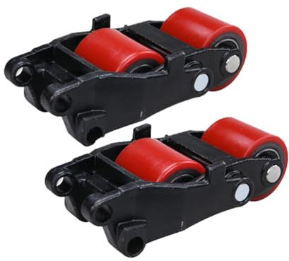 Rullo di carico in nylon, rulli for transpallet, 2 rulli for transpallet, diametro del rullo di carico 70 mm, ruote for carrelli elevatori con anima in ferro PU for carichi pesanti