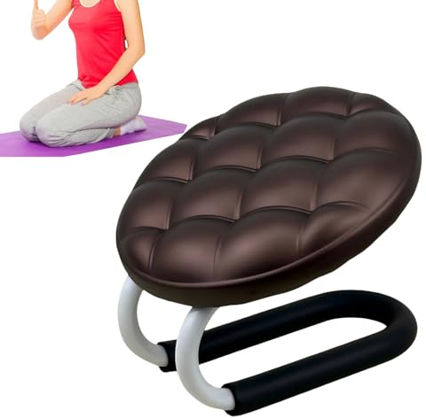 Genikeer Banco de Meditación y Oración, Asiento De Arrodillarse para Yoga Oración, Cojín Ergonómico con Arrodillador para Relajación Principiantes Yoga Lectura Mindfulness Personas Mayores