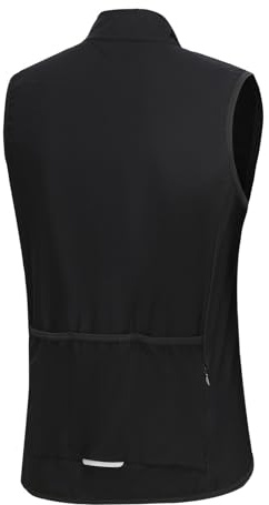 HANDOPCY Chaleco de Ciclismo Chaqueta de Ciclismo sin Mangas, Ligera, Resistente al Viento y Agua, con Bolsillo for Hombre, Ropa for Bicicleta, Chaleco Reflectante(M)