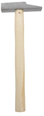HYTROVE Martillo de Albañilería de Cabeza Plana y Punta Pato 0.3 Kg, Mango de Madera Ecológica Antideslizante, Martillo Multiusos para Carpintería y Trabajo Doméstico