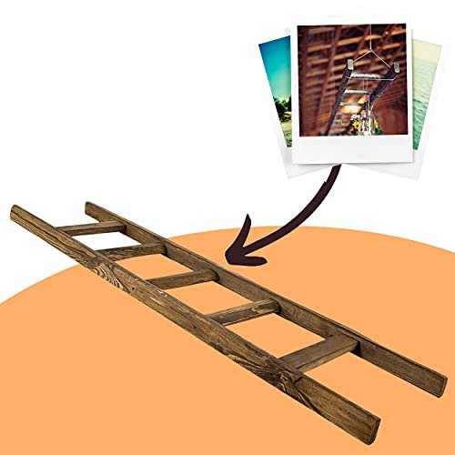 Originale Altländer Holzleiter 165cm Dekoleiter Handtuchhalter Kleiderständer Einfachleiter Handtuchleiter Vintage Rustikal Antik Kirschernte Altes Land Altländer Leiter Retro…