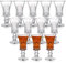 Youeon 12 Pack 1.2 Oz/35ml Shot Glasses Set, Clear Cordial Glasses, Fancy Shot Glasses, Mini Wine Glass with Heavy Base, Sherry Glasses for Tequila, Liquor, Whiskey, Vodka