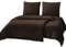 RUIKASI Bettwäsche 135x200 4teilig Braun - Polyester Mikrofaser Bettwäsche-Sets Oeko-TEX, 2 Bettbezüge 135x200cm + 2 Kissenbezüge 80x80cm mit Reißverschluss, Weich und Bügelfrei