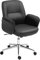 Vinsetto Bürostuhl mit Wippfunktion Schreibtischstuhl höhenverstellbarer Drehstuhl ergonomischer Arbeitsstuhl modern Belastbar bis 120 kg Mikrofaser Schwarz 67 x 69 x 92-102 cm