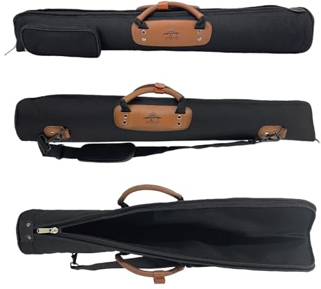 Conboxus Soft Clarinet Case,Soprano Saxophone Gig Bag Oxford,Lightweight Portable Music Instrument Storage bag for Wind Instrument with Comfortable Shoulder Strap (black)