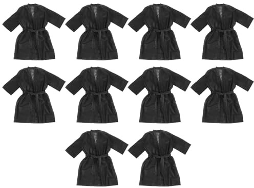 Angoily 10 Unidades Albornoz Desechable para Mujer de Tela No Tejida, Cómodo y Amigable Piel, Adecuado para Sauna y Baño en Salones de Belleza