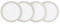 Denby 375041103 Natural Canvas Plate Set, Cream, Small, Set of 4