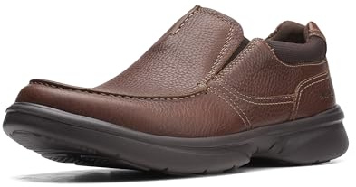 Clarks Men's Bradley Free Loafer, Tan Tumbled Leather, 9.5