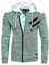 Rusty Neal Herren Strickjacke Pullover Reißverschluss Zipper Kapuzenpullover Grobstrick Strick Jacke 344, Größe S-6XL:L, Farbe:Neon Grün