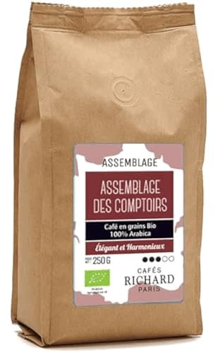 Comptoirs Richard Café grains Assemblage des Comptoirs Bio, 250 g