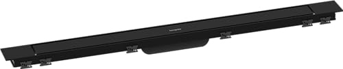 hansgrohe 56216670 RainDrain Match Plus 900 med höjdjusterbar ram färdig set duschränna, mattsvart