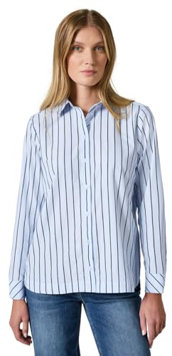 Cecil B345129 Blusa a Righe, Blouse Blue, L Donna