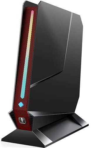 TOPGRO Mini Gaming PC Core i9-9980HK Win11 Pro, 32GB DDR4 RAM mit 1TB SSD bis 5.0 GHz, GTX1650 RGB Mini Computer mit Grafikkarte, Micro PC mit WiFi6E/ BT5.3/USB-C/HDMI*2 für Gaming und Business