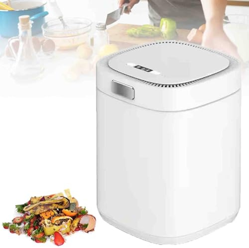 HNBYLMM Electrica Compostador, Compostaje de Residuos de Cocina, Compostador, Modos de Ciclo Múltiple, con Filtro de Carbón Activo, Cubos de Compostaje para el Reciclaje de Residuos