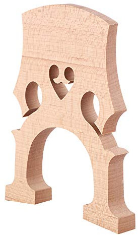 Qukaim Cello Teil Ahorn Cellobrücke Ersatzteile kompatibel mit 1/4 und 1/2 Cellos Hochwertige Cello Bridge Accories für Saiteninstrumente