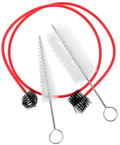Alasum 3 Piece Trumpet Cleaning Kit, Mouthpiece & Tube Cleaning Brushes | Wind Instrument Cleaning Set with 1 Flexible Cleaning Brush and 2 Mouthpiece Brushes for Trumpet, Flute and Saxophone Care