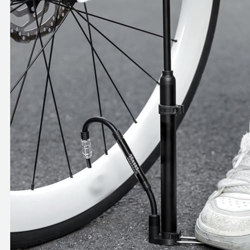 Mini-cykelpump med ergonomiskt T-handtag för presta och ventiler, kompakt och bärbar, 120 PSI